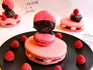 Macarons rose et framboise pour la Saint Valentin