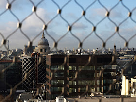 st paul's cathedral as seen from atop monument