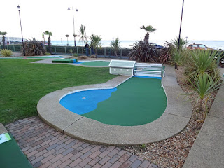 Crazy Golf course at Shanklin Seafront on the Isle of Wight