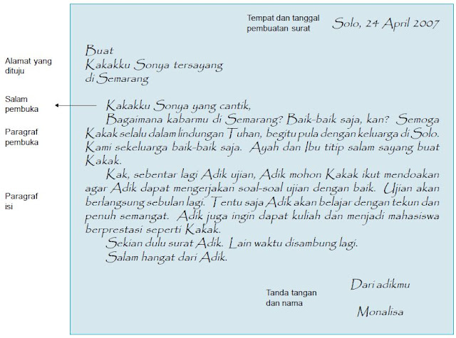 Contoh Surat Resmi Sekolah Dalam Bahasa Inggris Beserta 