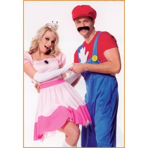 Super Mario and Princess Peach