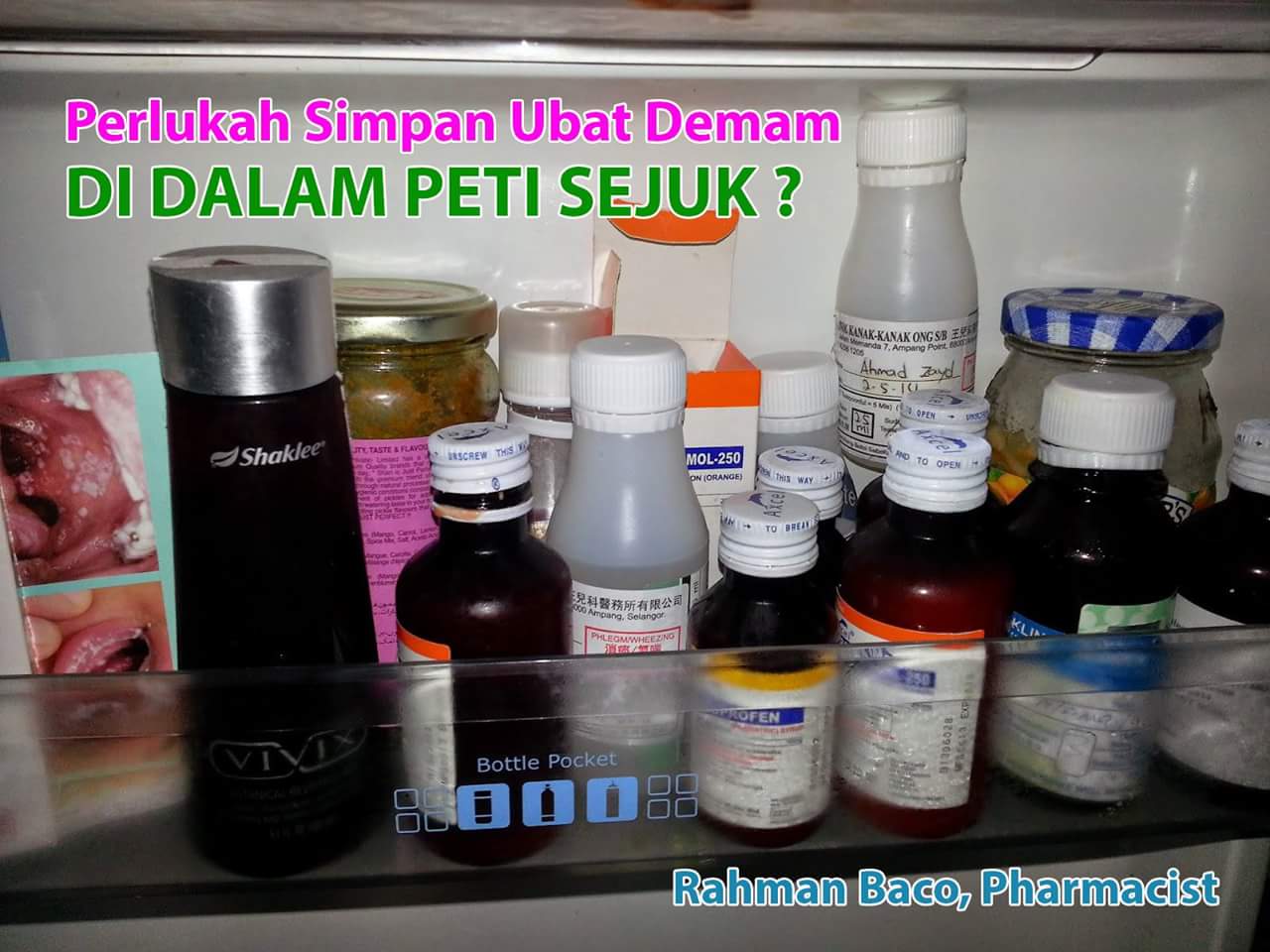 131:PERLUKAH SIMPAN UBAT DEMAM DALAM FRIDGE?