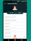 Cool battery charging animations with full battery alarm and low battery alerts