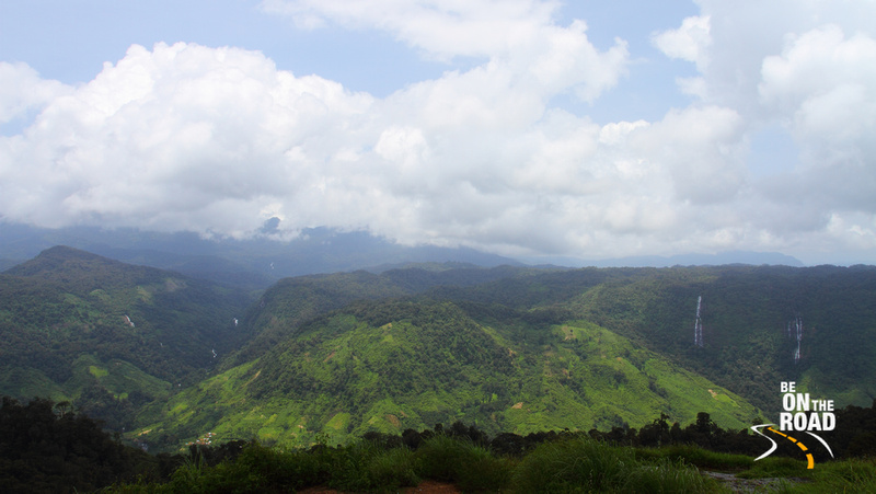 Green Western Ghats, Waterfalls Galore and the Kerala side all visible from the Nallamudi Pooncholai View Point