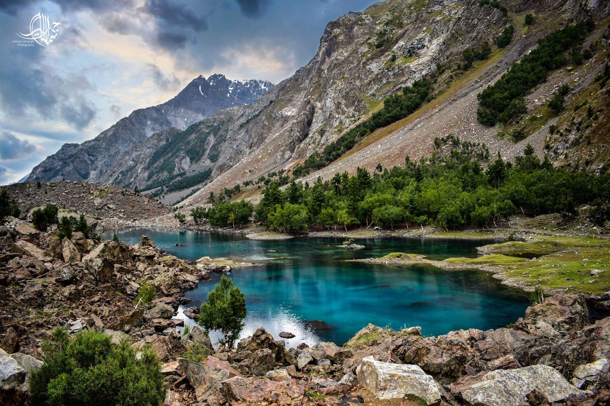 Blue Lake Naltar valley. lake in Gilgit Baltistan. lake in Naltar valley. Tourist Point in Naltar valley