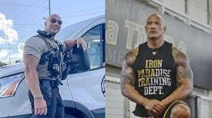 Amazing!': Dwayne Johnson stunned by carbon copy cop 