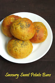 Savoury sweet potato buns, Sakkaravalli Khara buns