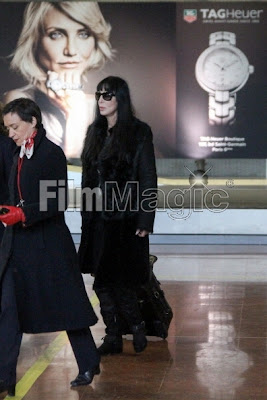 Cher at Paris airport, 25 February 2013