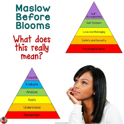 Maslow Before Blooms... what does this even mean? This post examines these two theories of human development and learning.