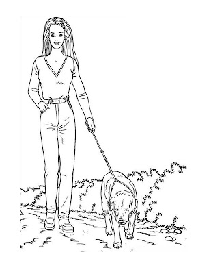 coloring pages for girls barbie. And this is Barbie fulfilling