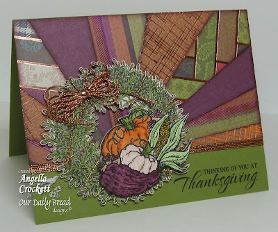 Our Daily Bread designs "Pumpkin Wreath" Designer Angie Crockett