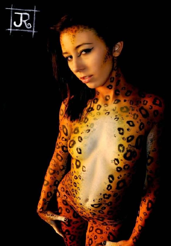 Leopard Body painting   Mickey Thompson | I Love Body Art
