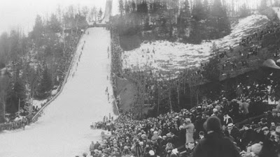 Cartaz dosJogos Olímpicos de Inverno em 1932 em Lake Placid - Estados Unidos