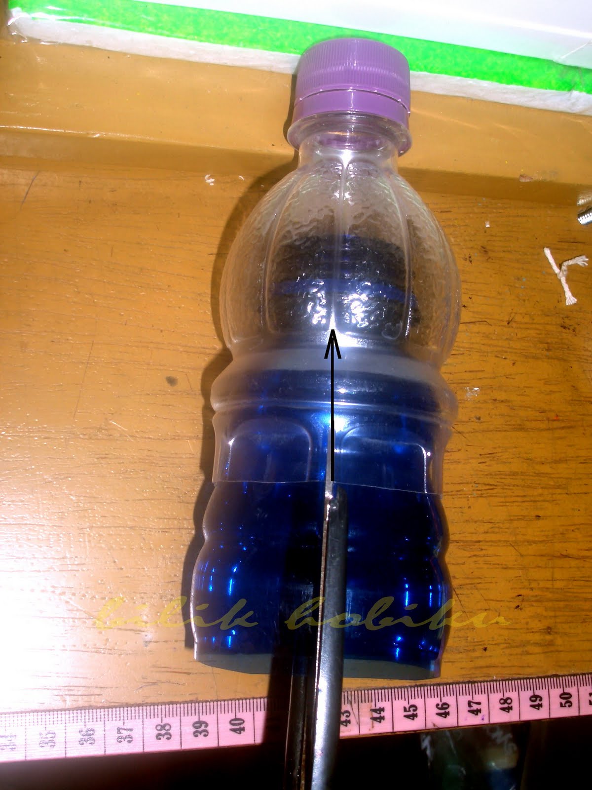 Recycle Mizone  Bottle 2 Lampion dari Botol Mizone  