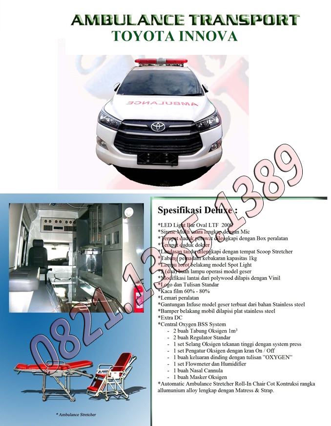 Spesifikasi Mobil Ambulance Toyota Innova