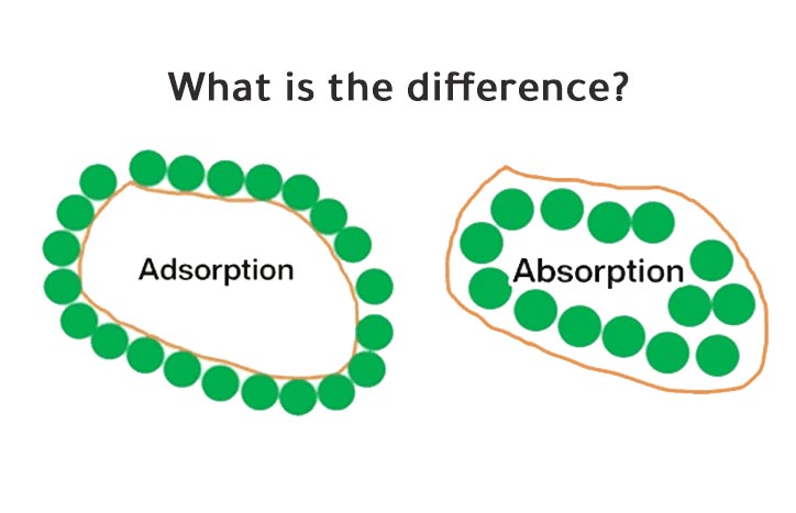 Absorption and Adsorption: What is the difference?