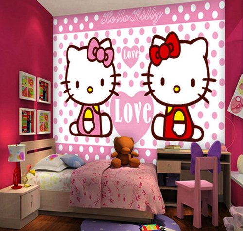 Rancangan Gambar Hello Kitty Yg Bagus Dan Mudah Untuk Lukisan Di Dinding : 20 Desain Kamar Anak Dengan Harga Terjangkau