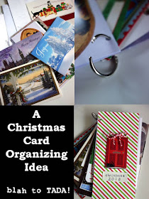 A Christmas Card Organizing Tip