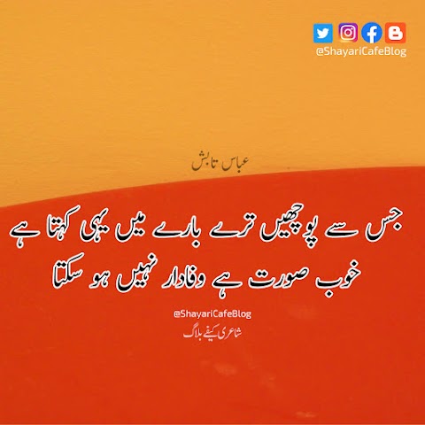 66+ Urdu Poetry Ideas | Abbas Tabish Shayari | Best Urdu Shayari | Urdu Shayari Status