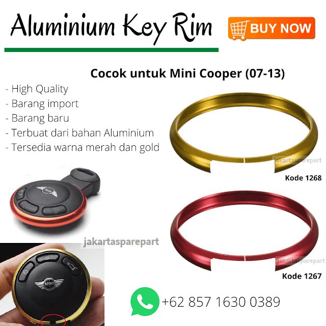 Aluminium Key Rim For Mini Cooper