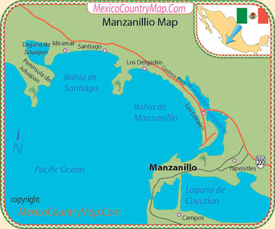 Mapa de Manzanillo Político Región