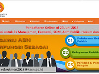 Seleksi Non PNS Komisi Aparatur Sipil Negara Pendaftaran Online sd 20 Juni 2018