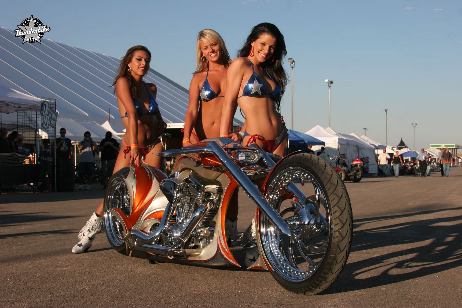 harley davidson ape hangers Photo & Bike by: Thunderbike Germany