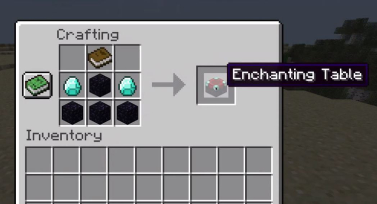 One book, two diamonds, and four blocks of obsidian is all you need