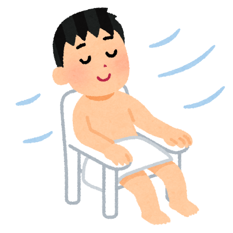 サウナ後の外気浴のイラスト かわいいフリー素材集 いらすとや