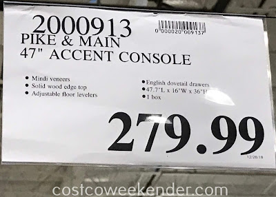 Deal for the Pike & Main 47in Accent Console at Costco