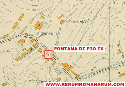 Borghetto Clementino Pio IX Fontana Mappa 1935