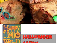 halloween candy cookie bars
