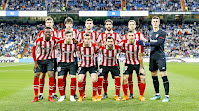 ATHLETIC CLUB DE BILBAO - Temporada 2017-18 - Iturraspe, San José, Unai Núñez, Raúl García, Íñigo Martínez y Kepa; Iñaki Williams, Íñigo Córdoba, Lekue, Balenziaga y De Marcos. REAL MADRID C. F. 1 (Cristiano Ronaldo) ATHLETIC CLUB DE BILBAO 1 (Iñaki Williams). 18/04/2018. Campeonato de Liga de 1ª División, jornada 33. Madrid, estadio Santiago Bernabeu