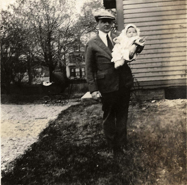 Catherine and her daddy, 1921