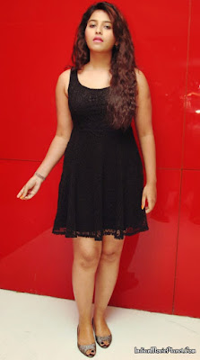 anjali hot thigh show photo shoot images black dress