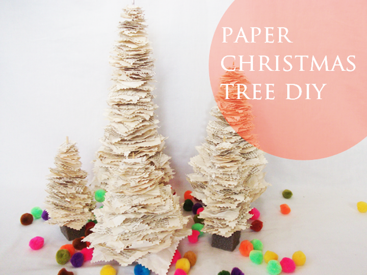 a daily something DIY  paper  Christmas  tree 