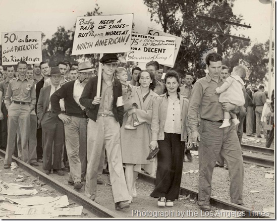 North American Aviation Strike in Los Angeles 6 June 1941 worldwartwo.filminspector.com