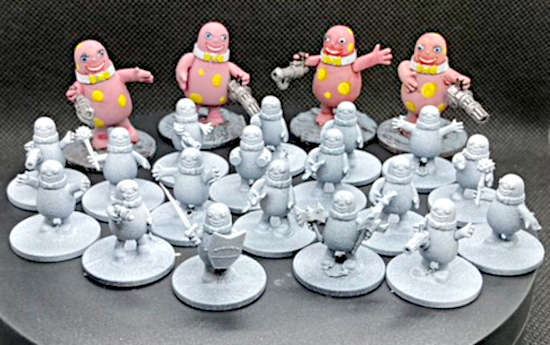 Mr Blobby 15mm scale wargames figures