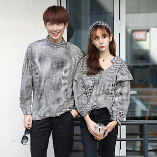 jual baju Couple Bronze Square