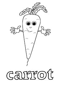 vegetables coloring pages - carrot