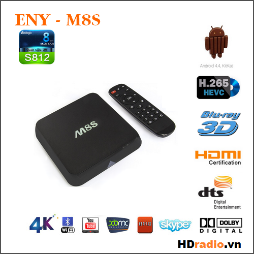 Box TV Android giá rẻ M8S Eny