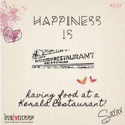 Happiness is having food at a Kerala Restaurant!