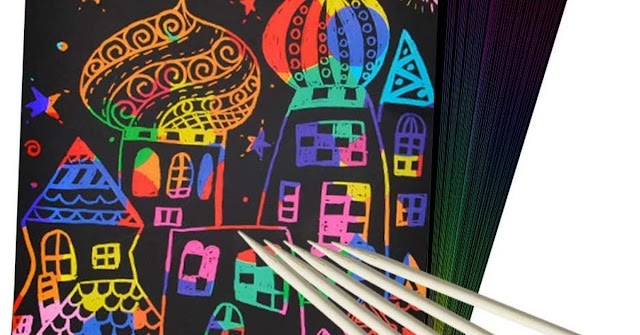 Save 50% on 50 Piece Rainbow Magic Scratch Paper 