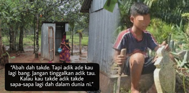 Bila abah rebah di tandas, adik aku umur 11 tahun terus panggil jiran. Tak sngka tindakan adik buat aku tahu perkara sebenar.