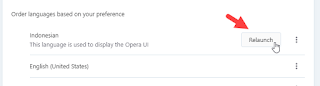 mengganti bahasa opera browser