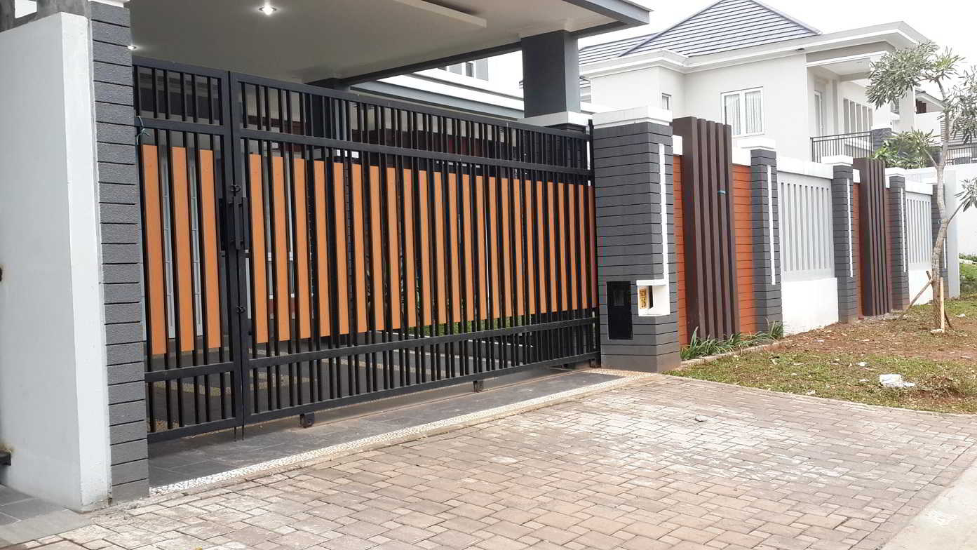 60 contoh model desain pagar rumah minimalis modern terbaru