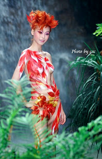 Women Art Body Painting Models