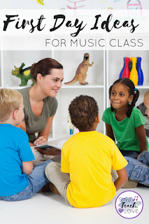First day activities for music class, from name games, to icebreakers, to getting to know your students! Includes a fun song and a freebie!