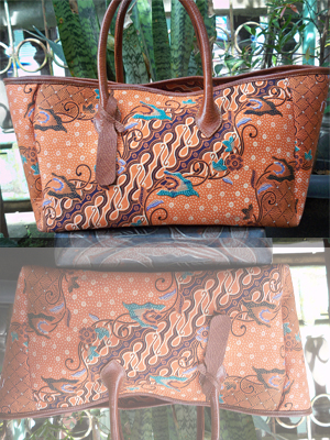 totte bag kulit batik premis