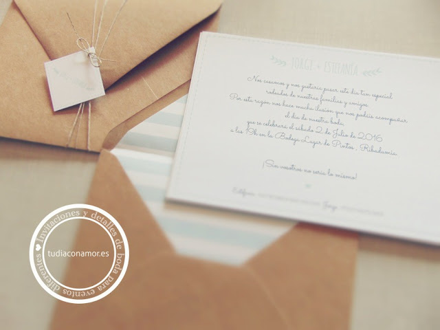 Inspiración e ideas de invitaciones de boda modernas, sencillas, bonitas e informales